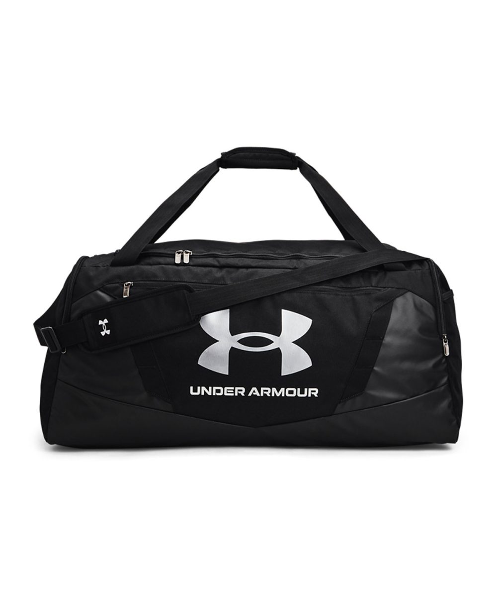 Black/Black/Metallic Silver UA Undeniable 5.0 duffle large