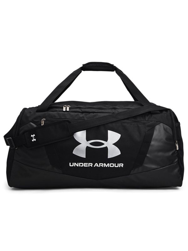 Black/Black/Metallic Silver UA Undeniable 5.0 duffle large