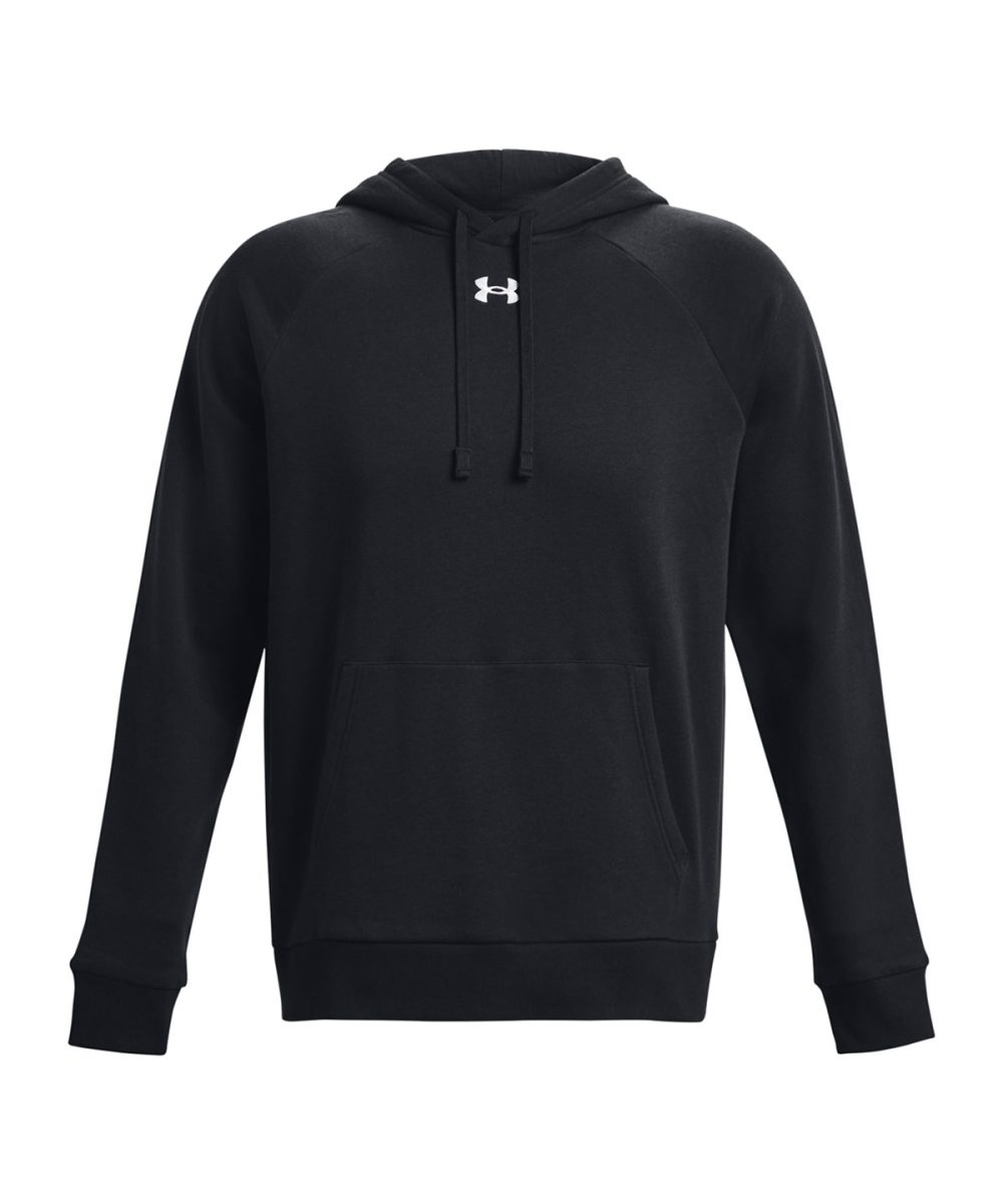 Black/White UA Rival fleece hoodie