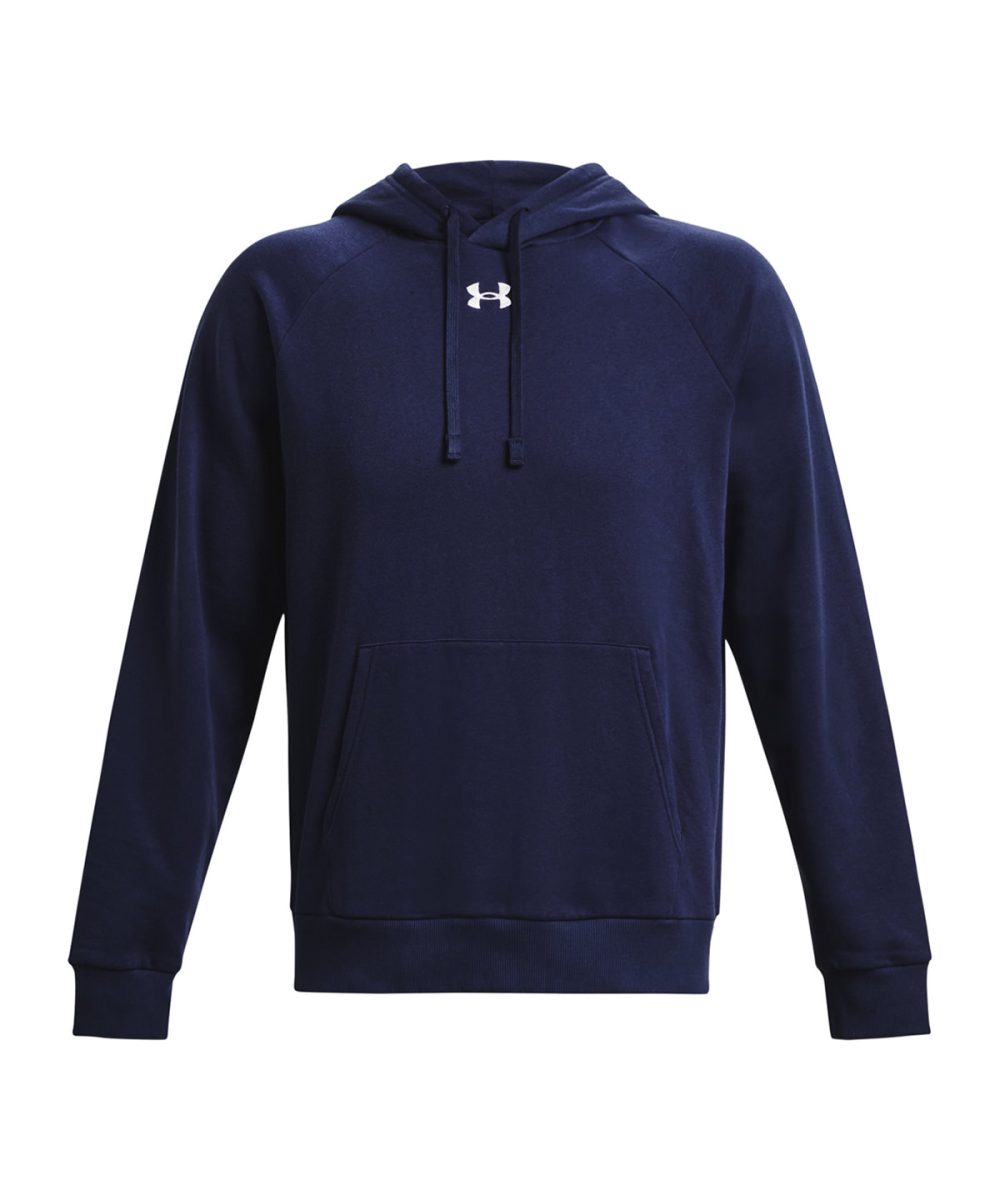 Midnight Navy/White UA Rival fleece hoodie