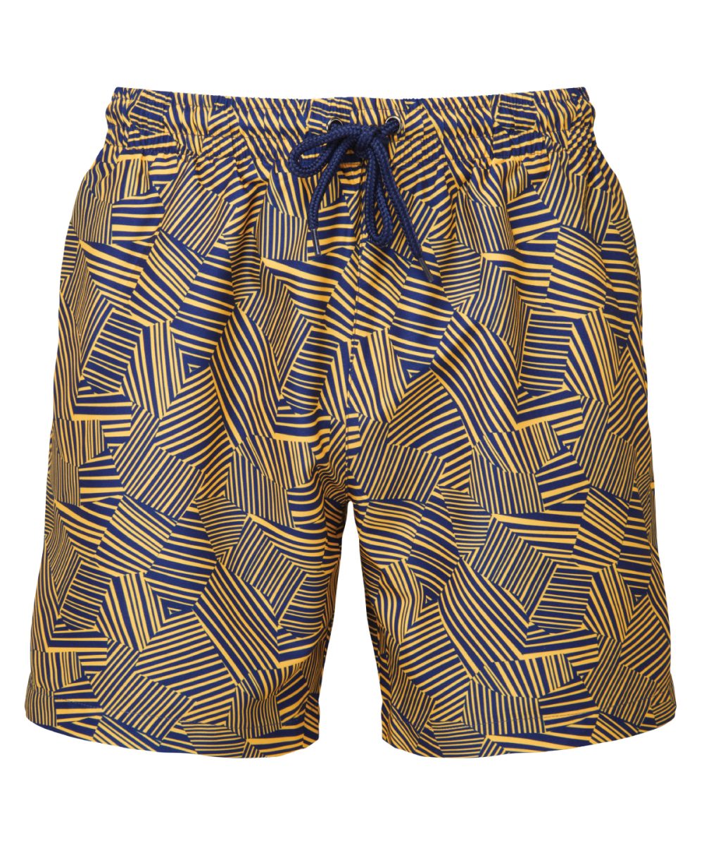 Navy/Mustard Men's swim shorts