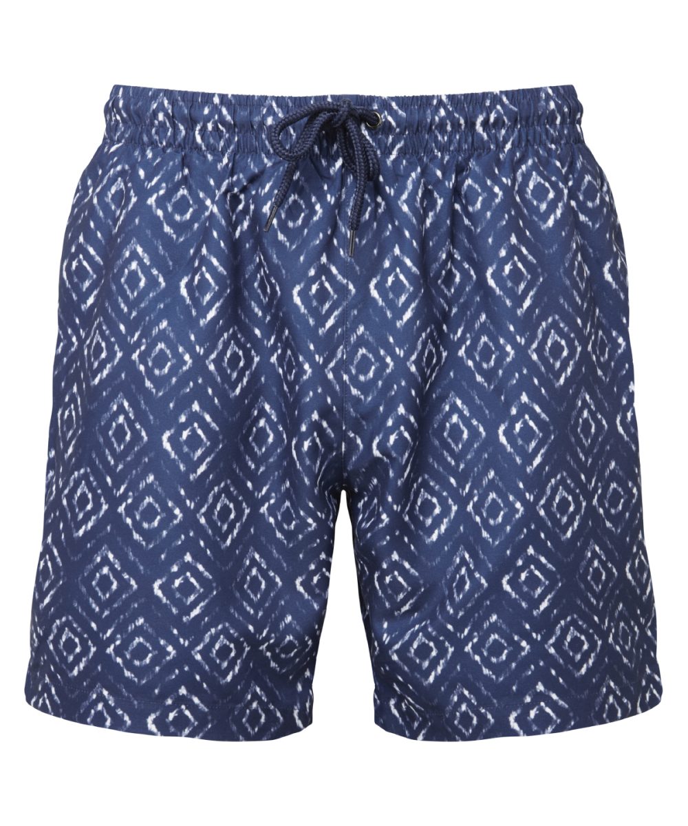 Navy/White Aztec Men's swim shorts