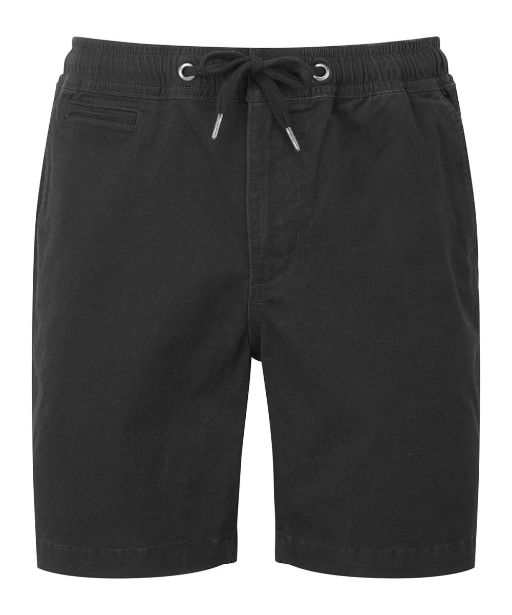 Black Men’s drawstring chino shorts