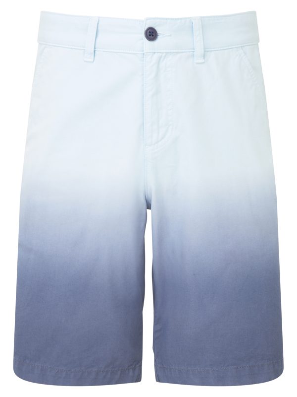 Blue Men’s dip-dye shorts