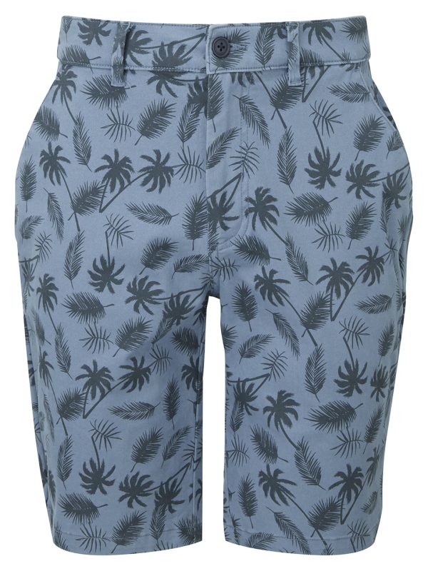 Blue Men’s palm print shorts