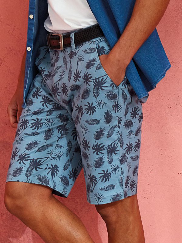 Men’s palm print shorts