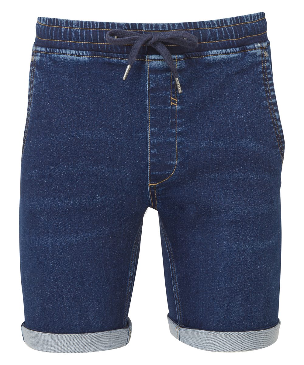 Blue Men’s denim drawstring shorts