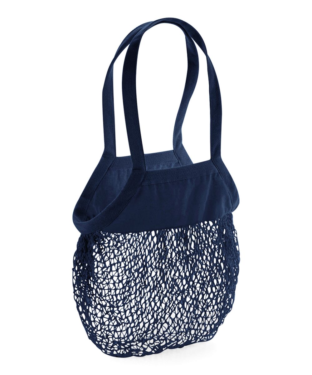 Navy Organic cotton mesh grocery bag