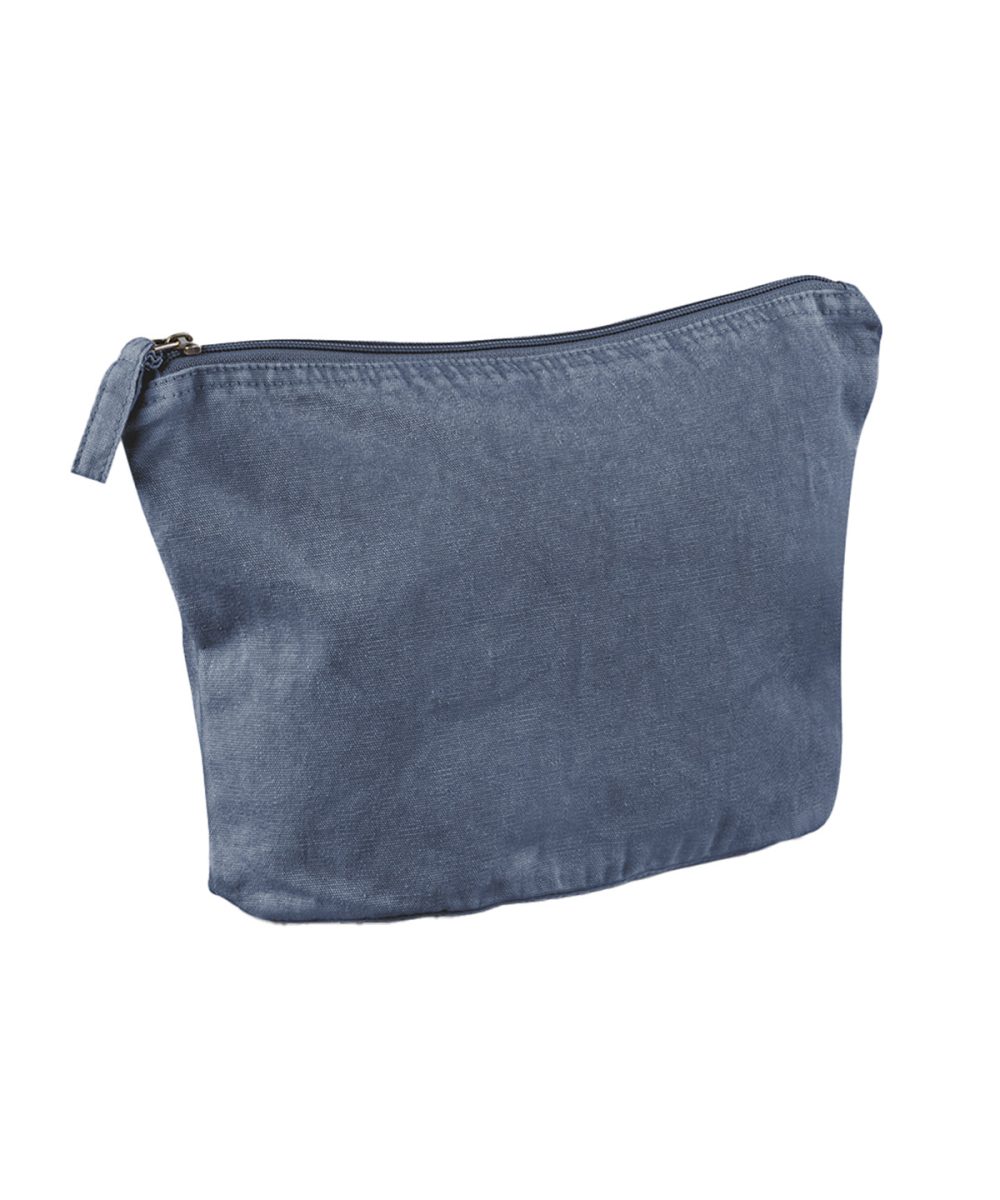 Vintage Denim Garment-dyed accessory bag