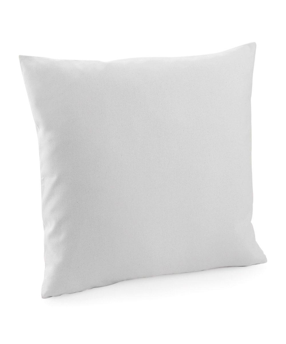 Light Grey Fairtrade cotton canvas cushion cover