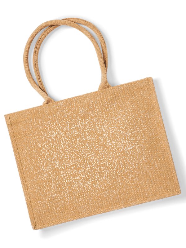 Shimmer jute shopper