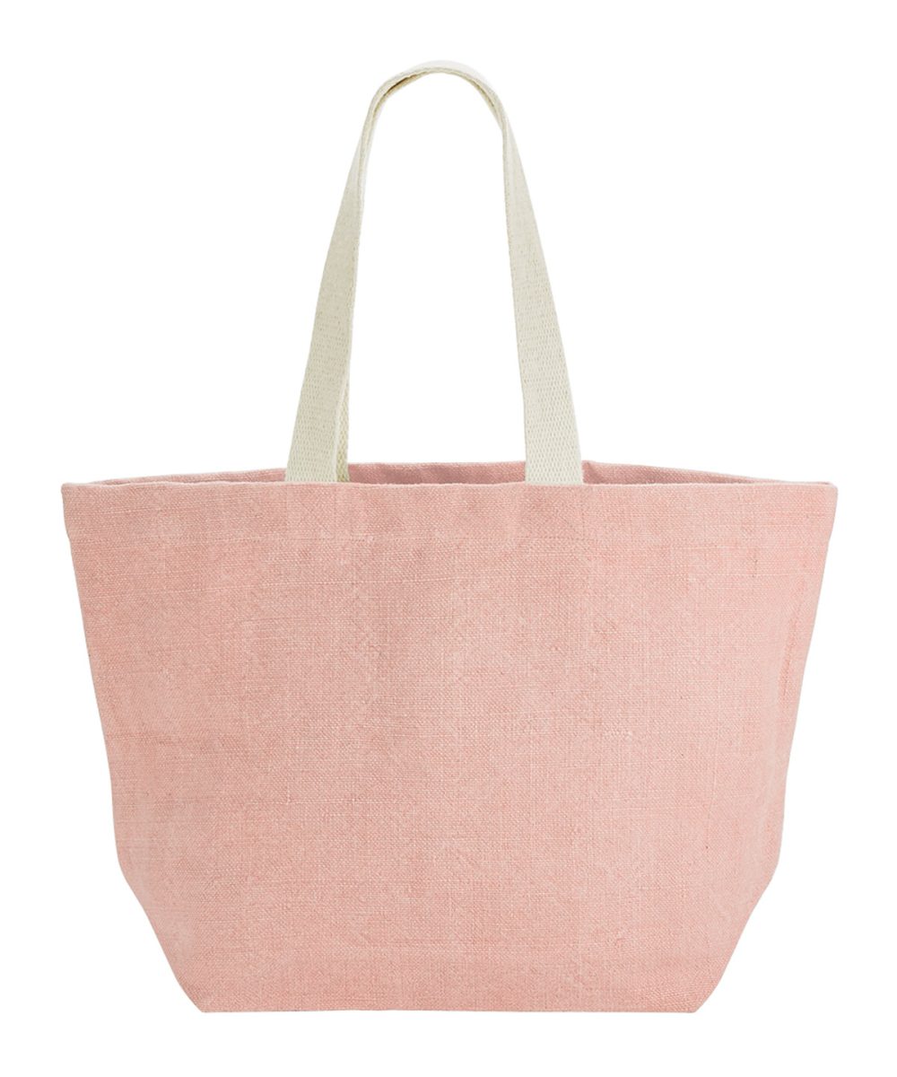 Blossom Soft washed jute beach bag