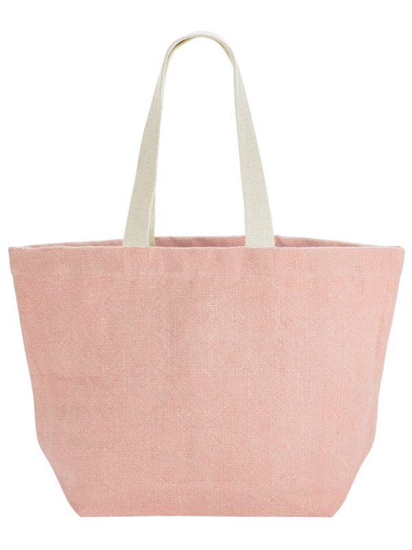 Blossom Soft washed jute beach bag