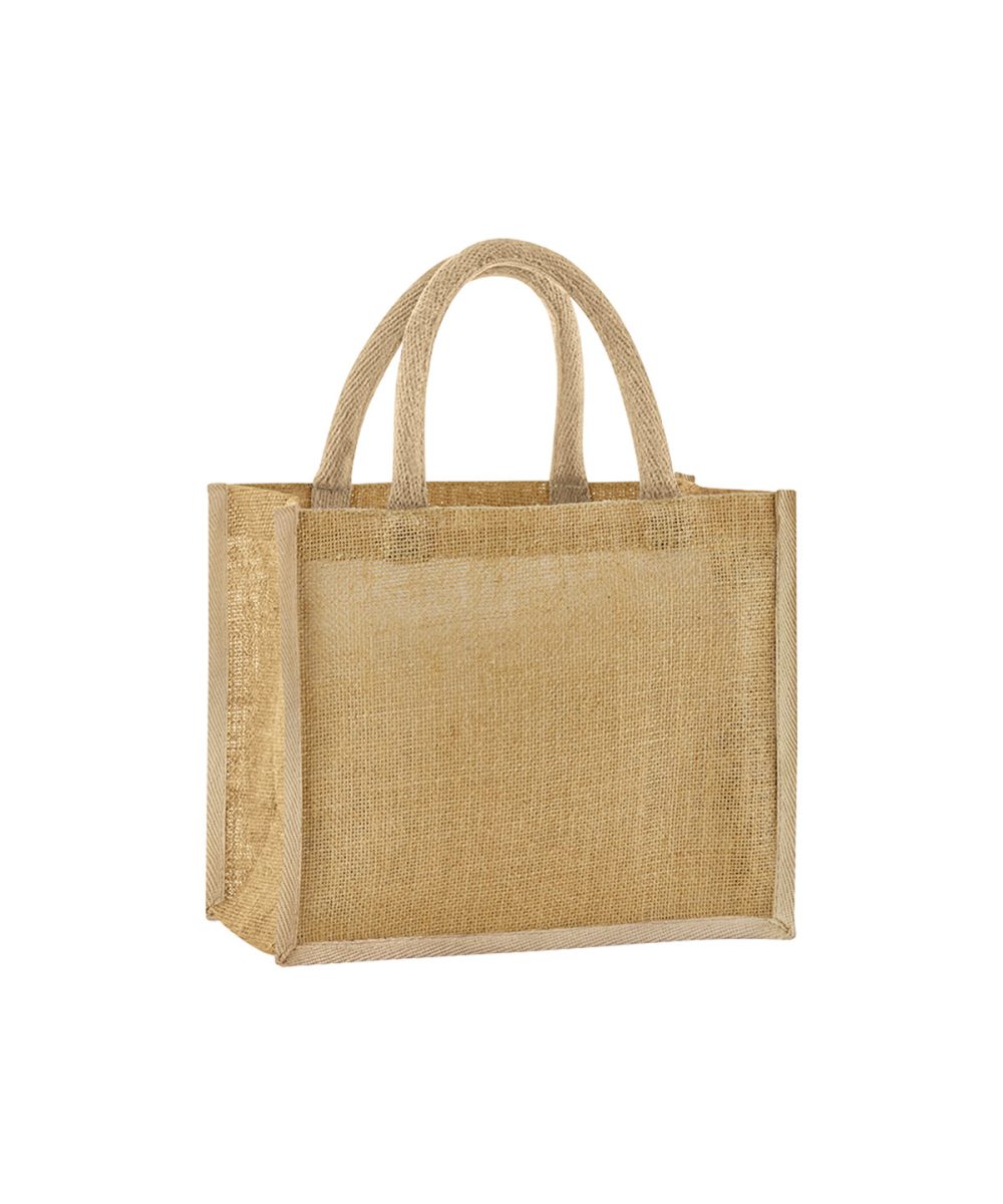 Natural Natural starched jute midi tote