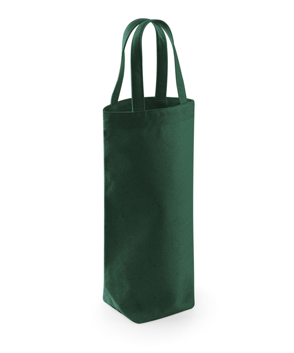 Bottle Green Fairtrade cotton bottle bag