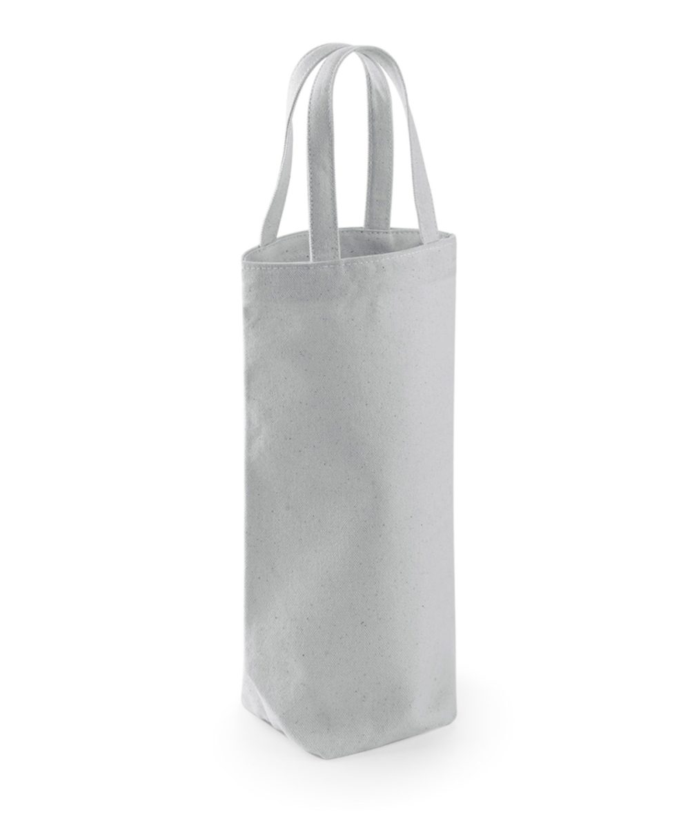 Light Grey Fairtrade cotton bottle bag