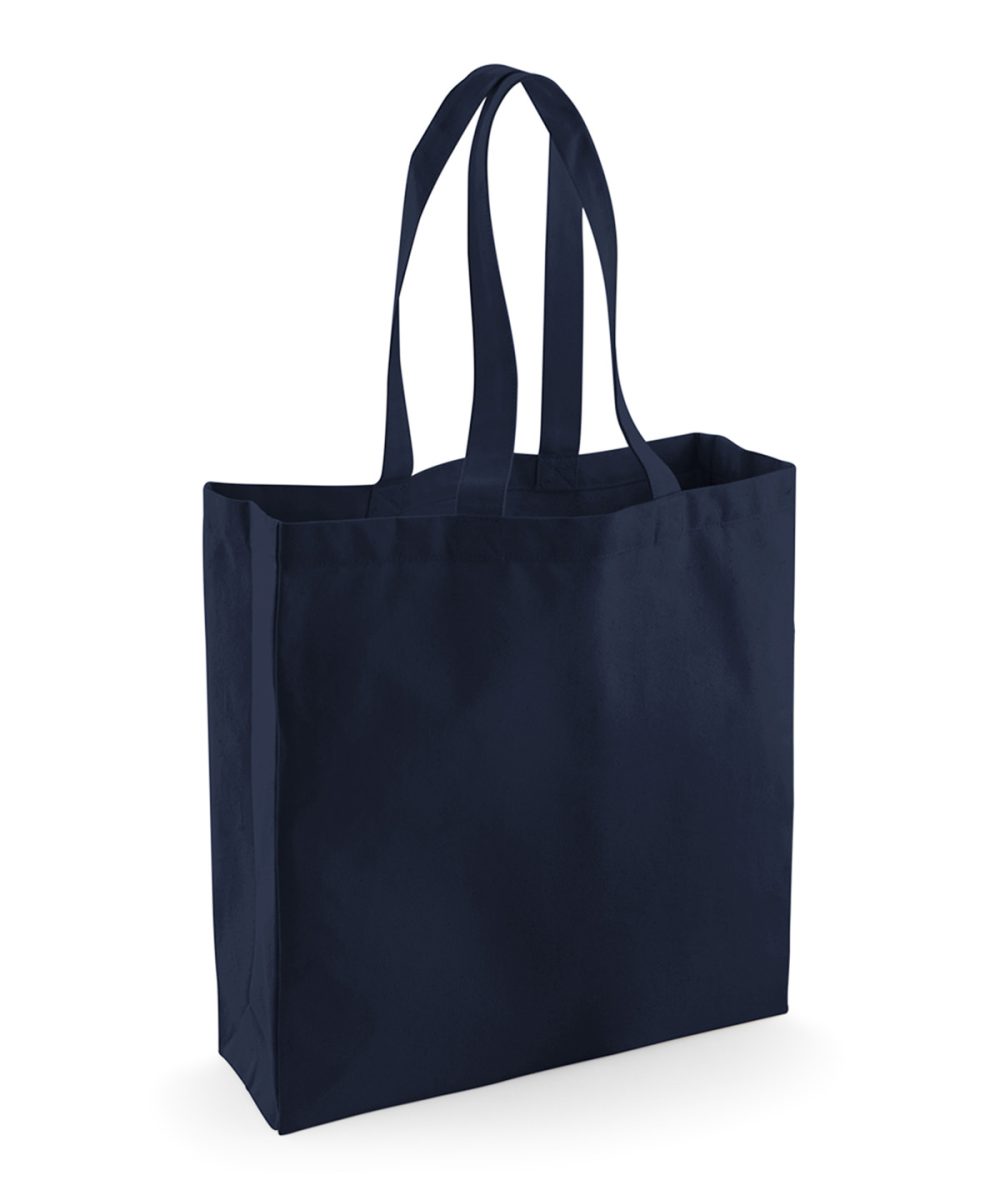 French Navy Fairtrade cotton classic shopper