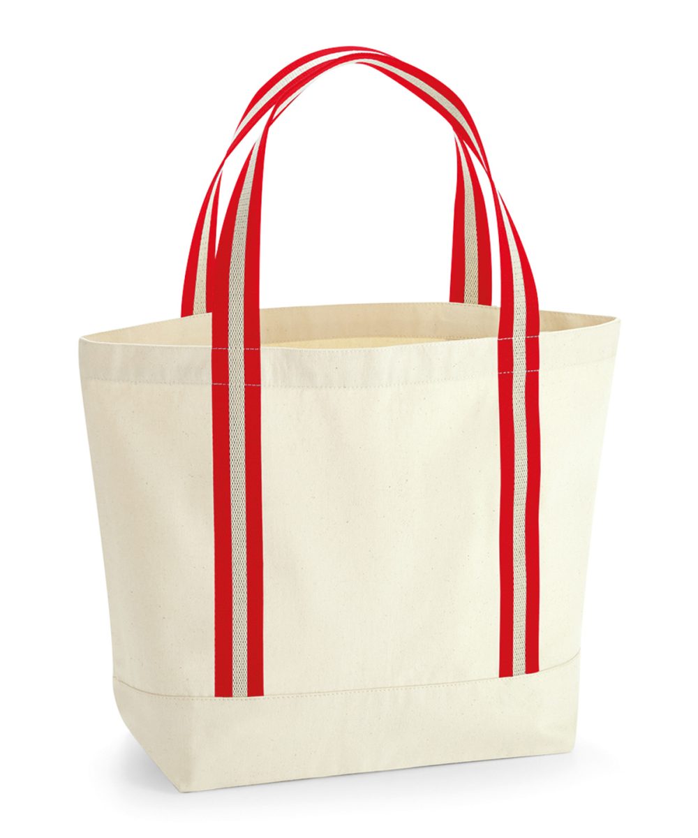 Natural/Classic Red EarthAware® organic boat bag