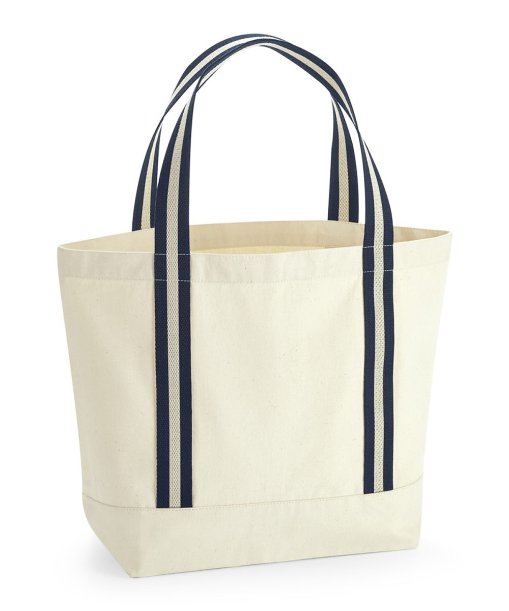 Natural/French Navy EarthAware® organic boat bag