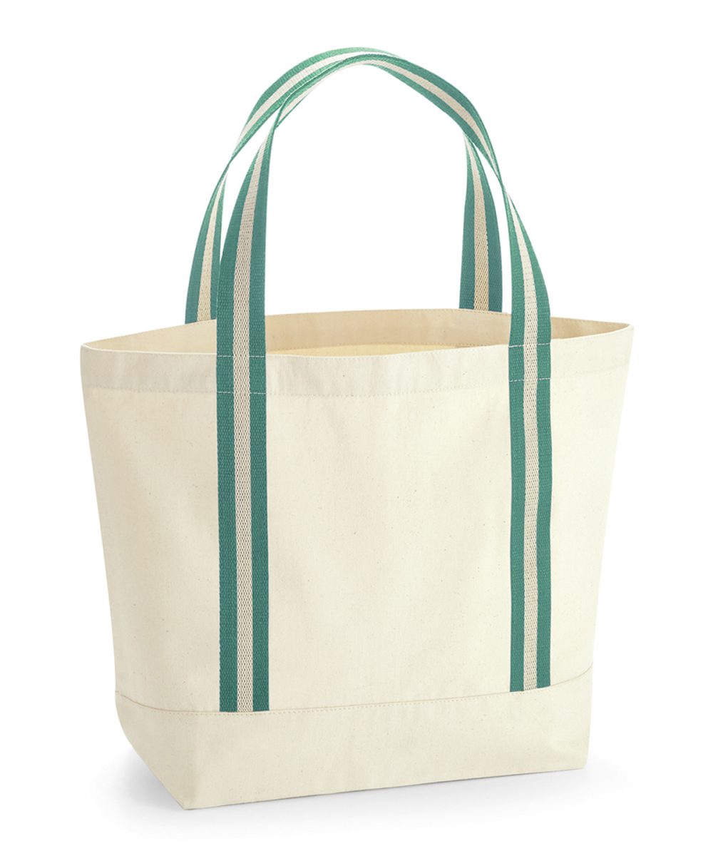 Natural/Sage Green EarthAware® organic boat bag