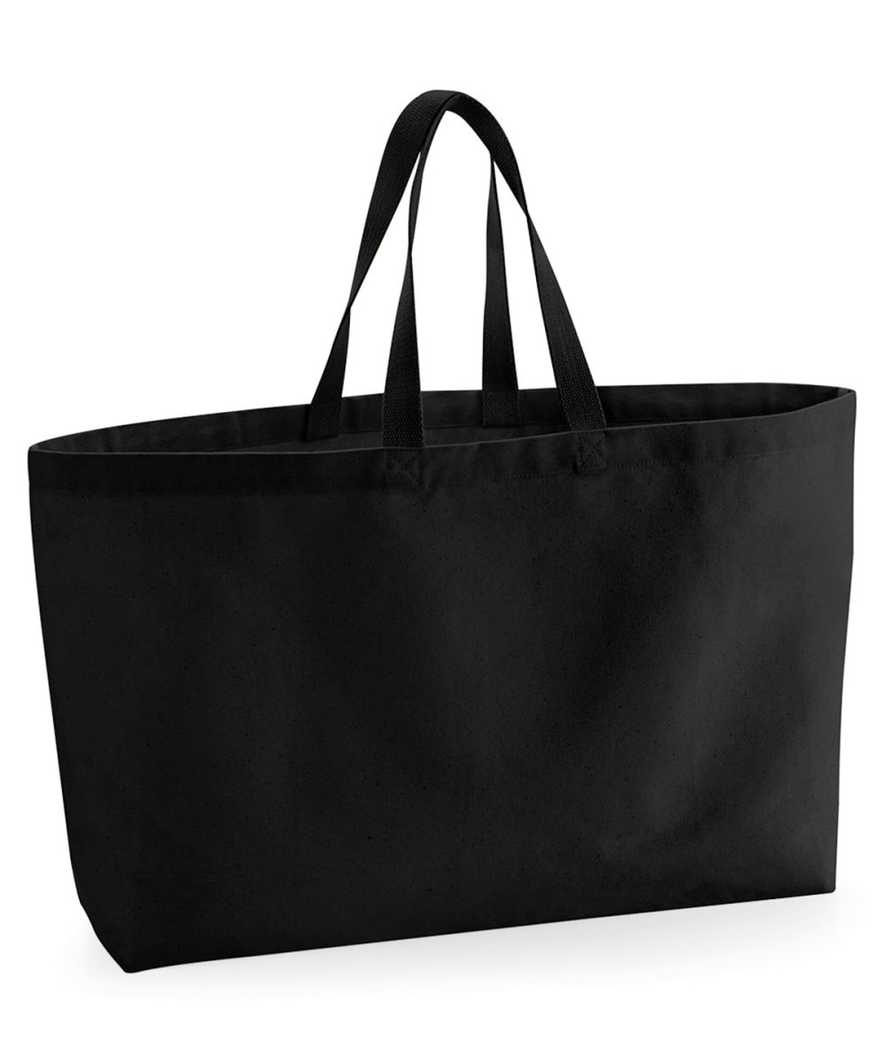 Black Oversized canvas tote bag