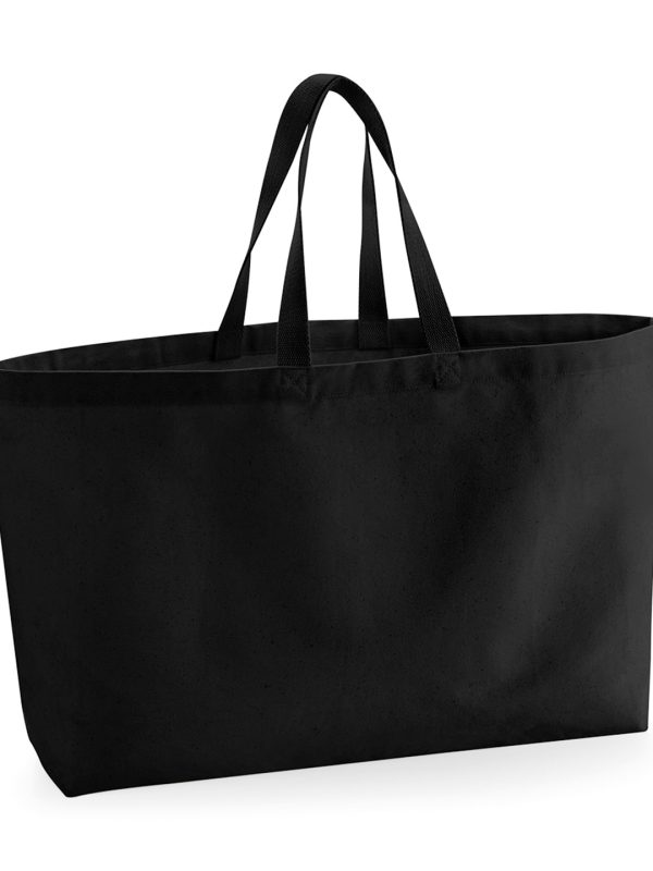 Black Oversized canvas tote bag