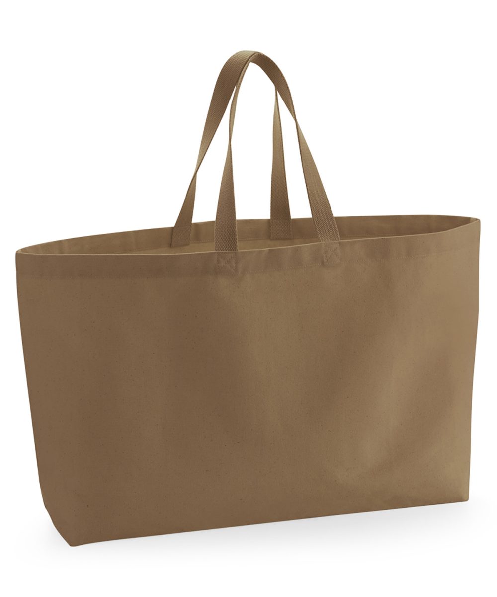 Caramel Oversized canvas tote bag