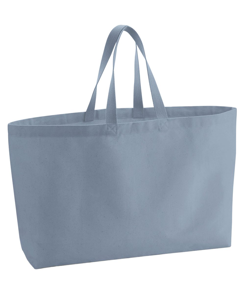 Dusty Blue Oversized canvas tote bag