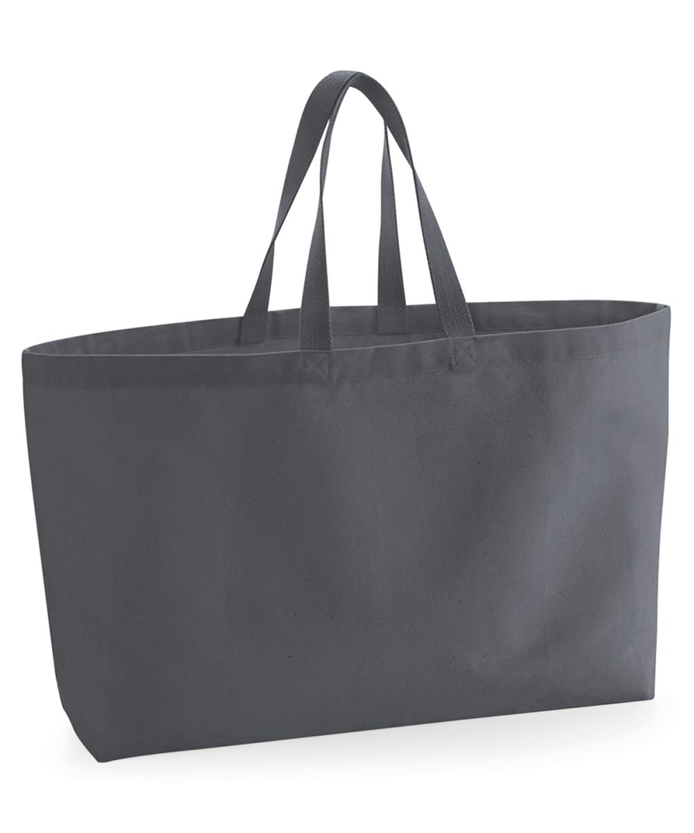 Graphite Grey Oversized canvas tote bag