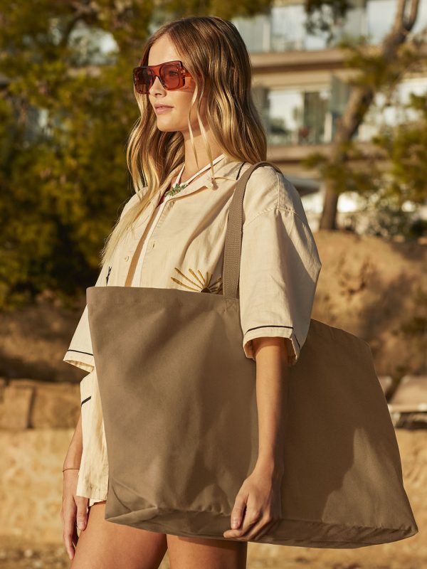 Oversized canvas tote bag