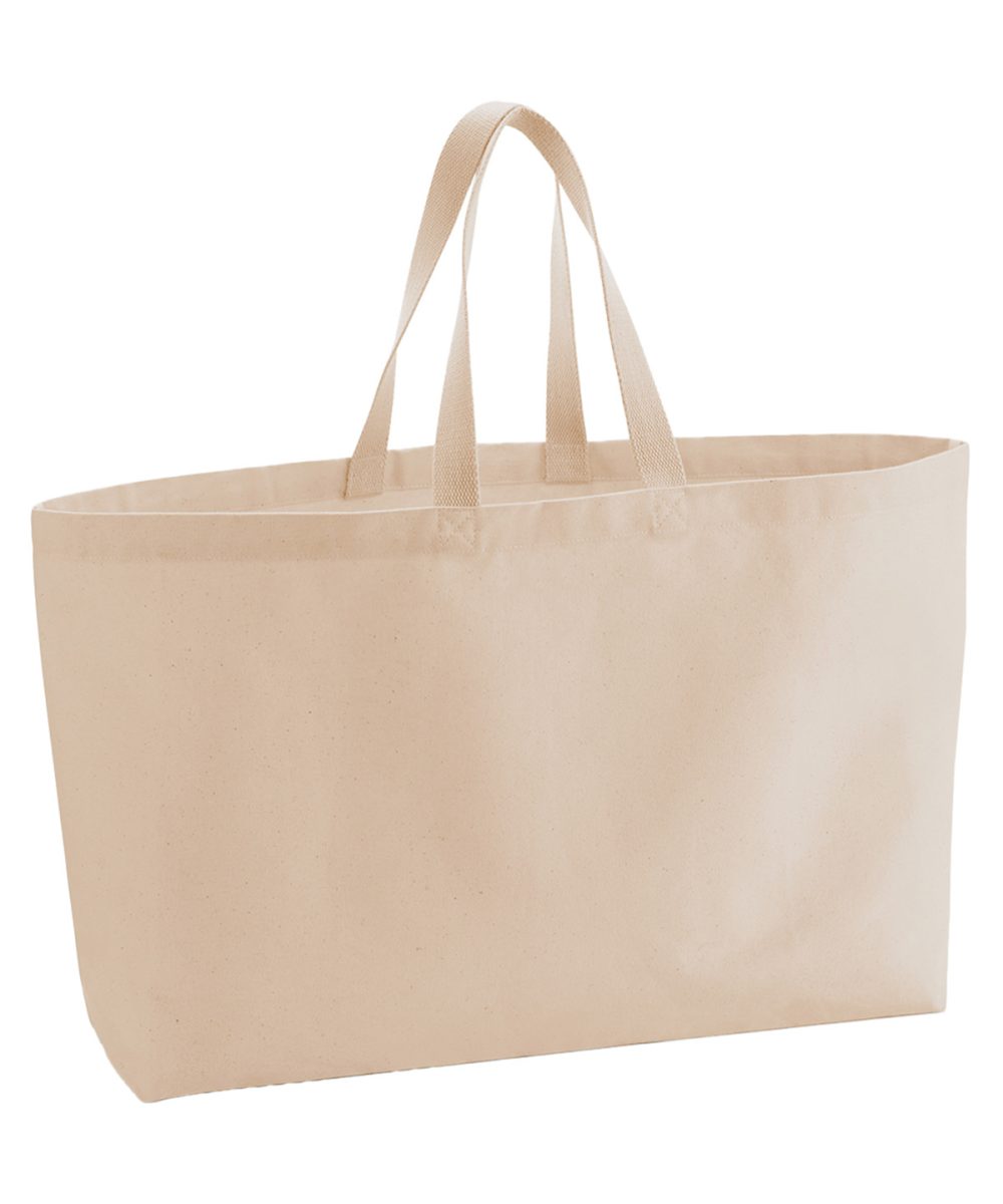 Peach Oversized canvas tote bag