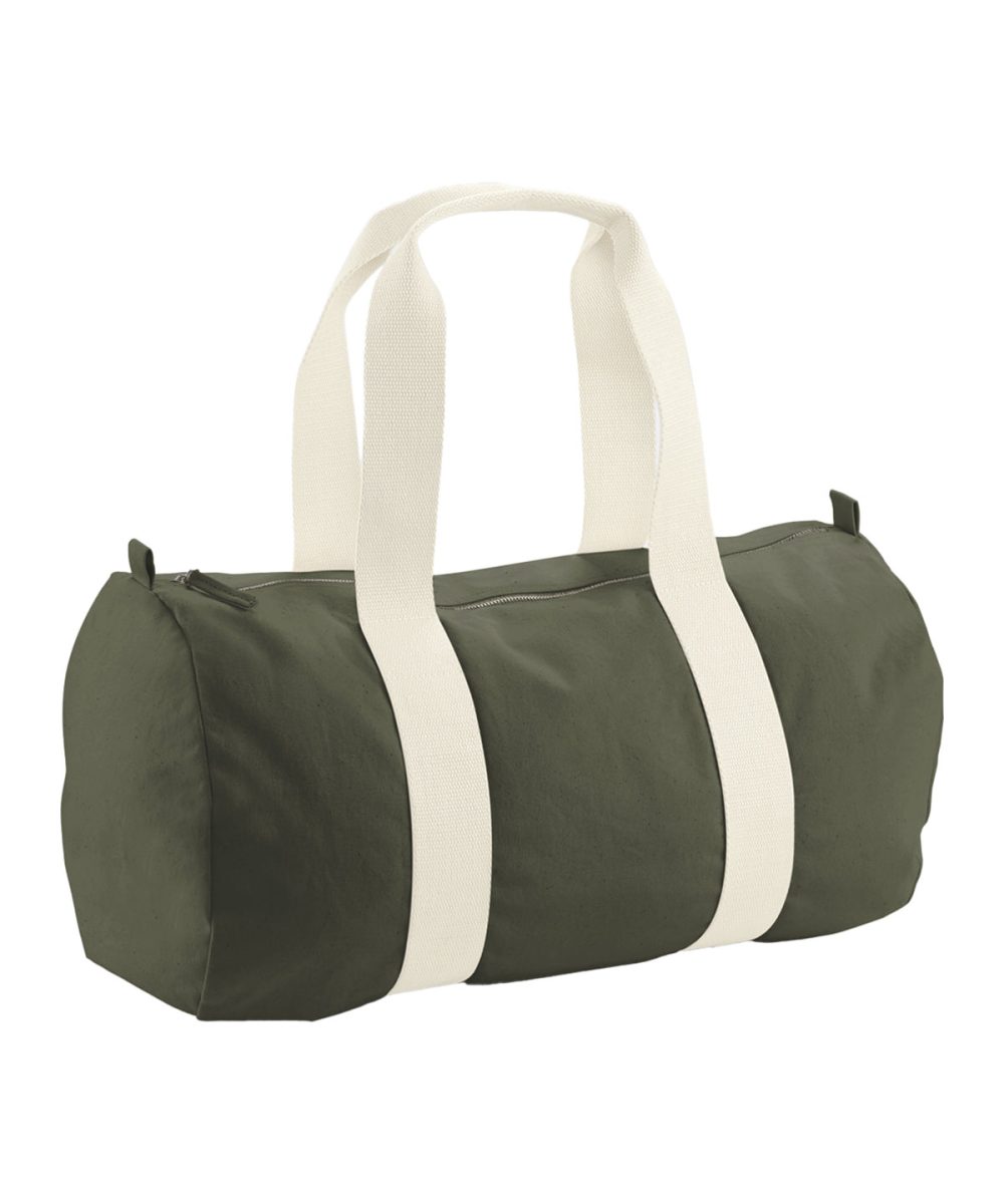 Olive Green EarthAware® organic barrel bag