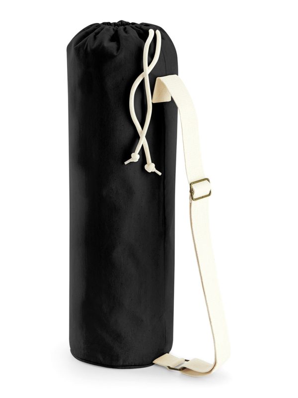 Black EarthAware® organic yoga mat bag