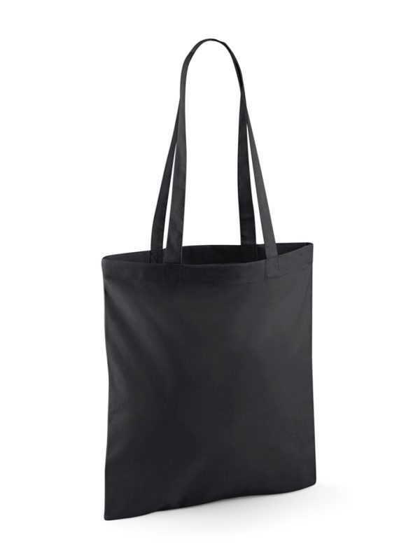 Black Recycled cotton tote