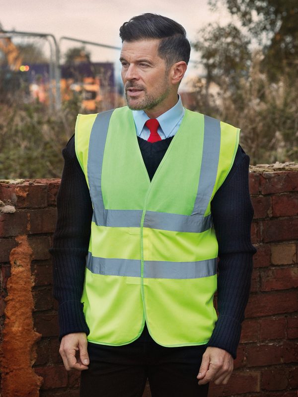 Hi-vis 2-band-and-braces waistcoat (HVW100)