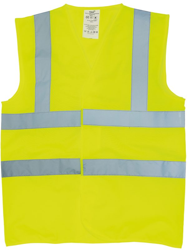 Flame-retardant hi-vis sleeveless waistcoat (HVW100FR)