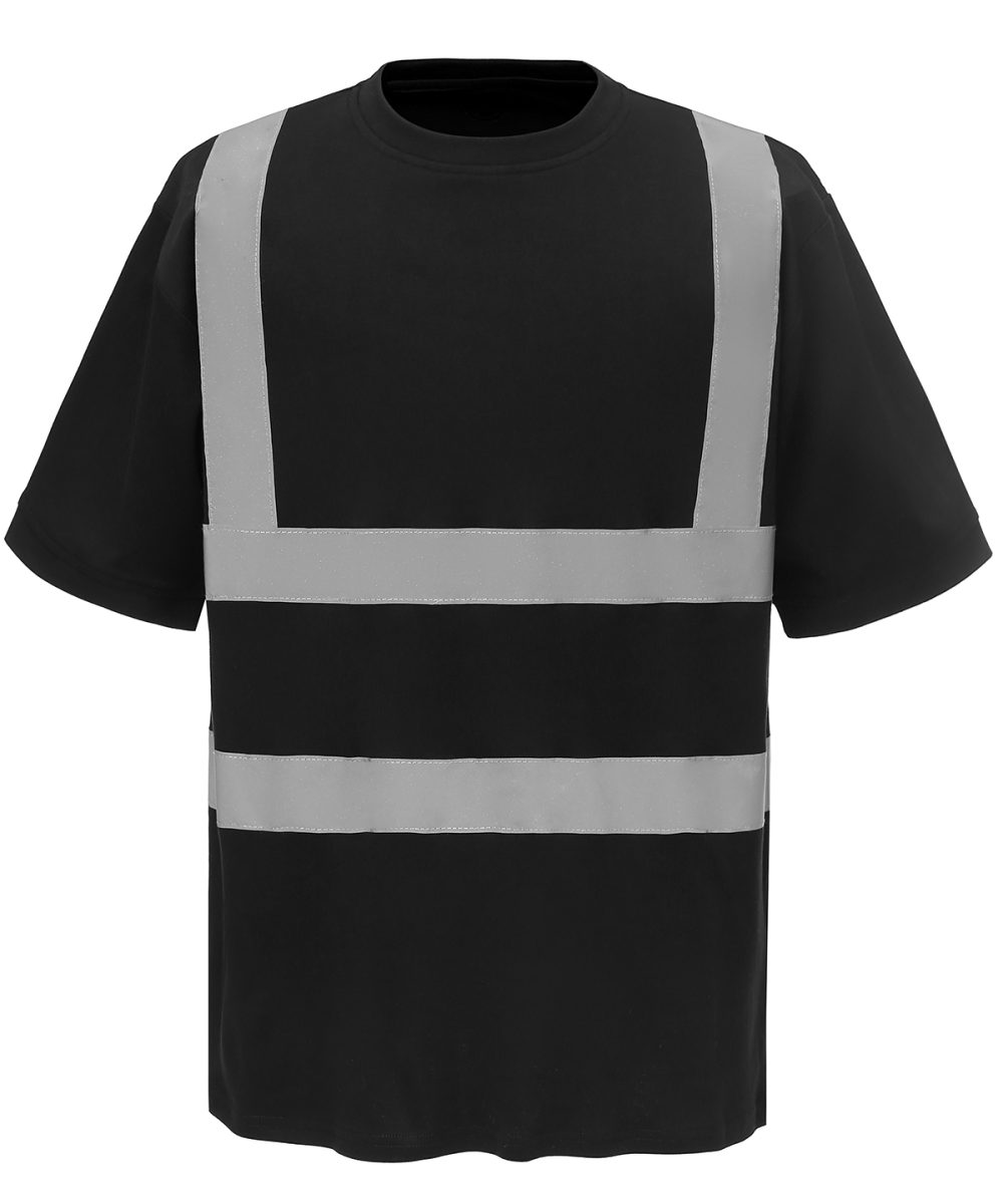 Black Hi-vis short sleeve t-shirt (HVJ410)