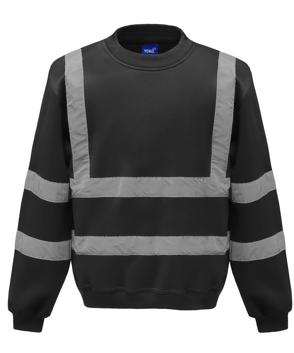 Black Hi-vis sweatshirt (HVJ510)