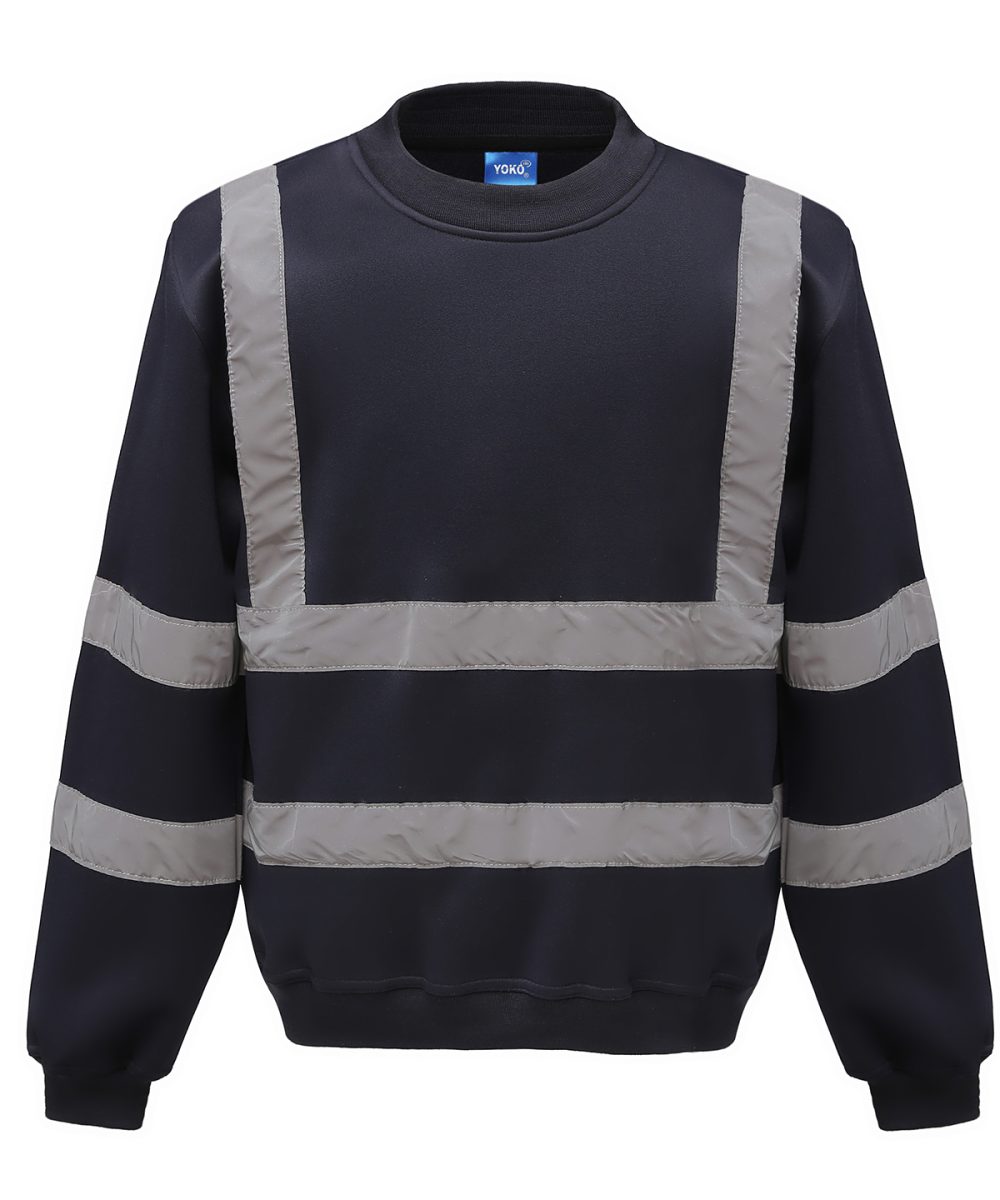 Navy Hi-vis sweatshirt (HVJ510)