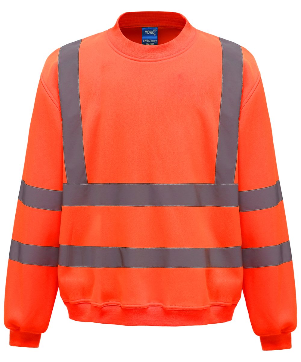 Orange Hi-vis sweatshirt (HVJ510)