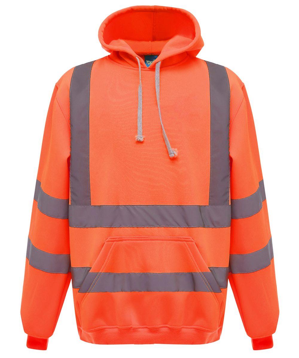 Orange Hi-vis pull-over hoodie (HVK05)