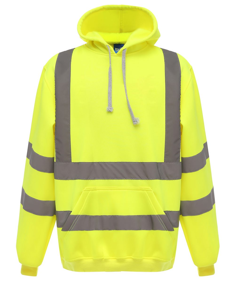 Yellow Hi-vis pull-over hoodie (HVK05)