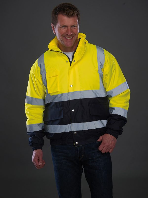 Hi-vis two-tone bomber jacket (HVP218)