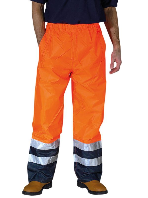 Hi-vis waterproof overtrousers (HVS463)