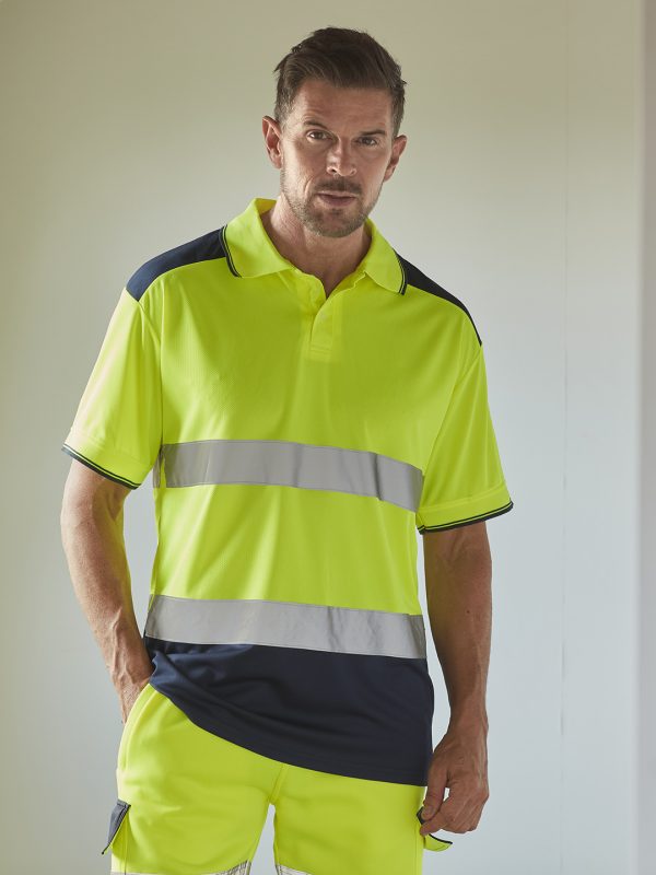 Hi-vis two-tone polo shirt (HVJ220)