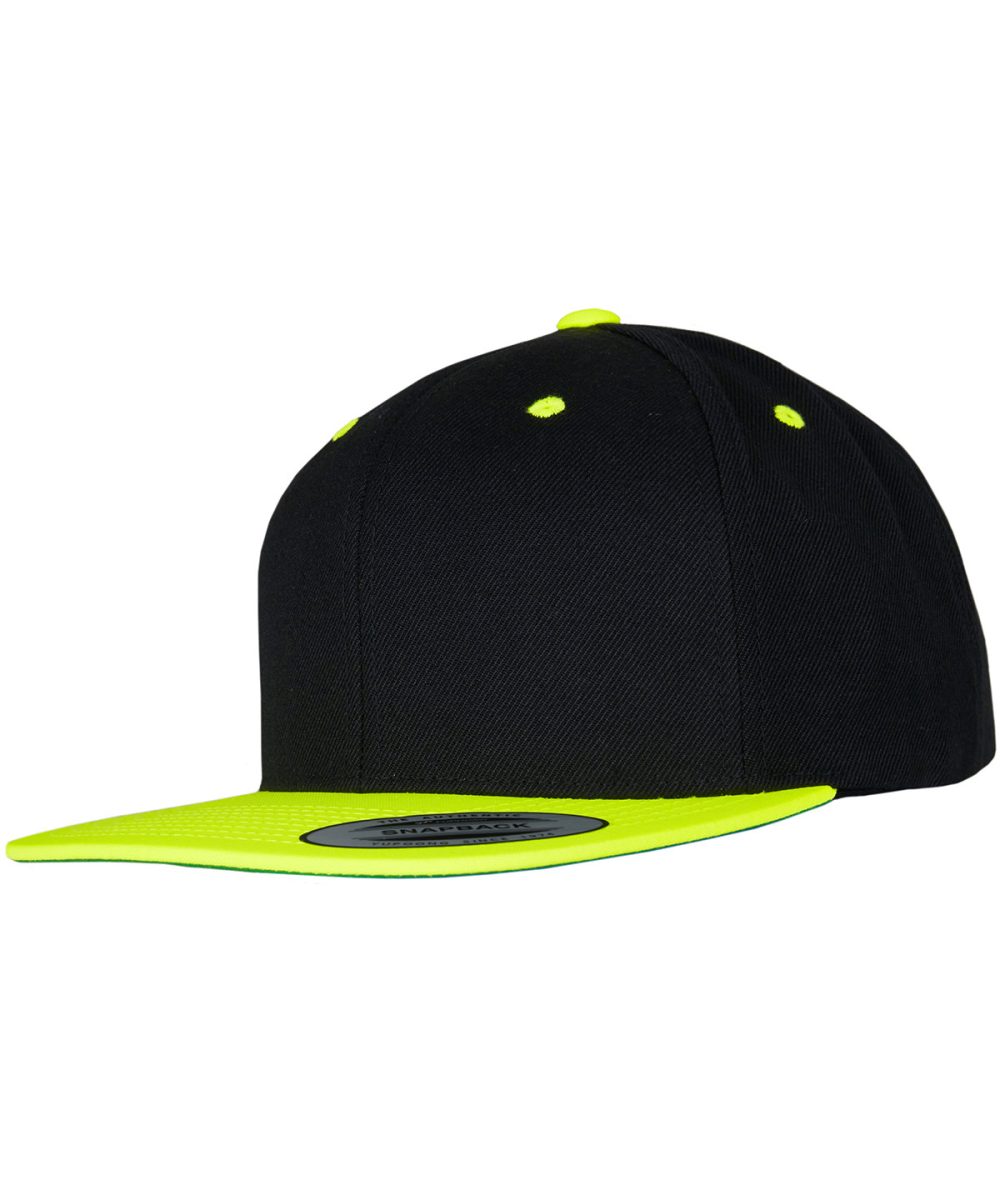 Black/Neon Yellow The classic snapback 2-tone  (6089MT)