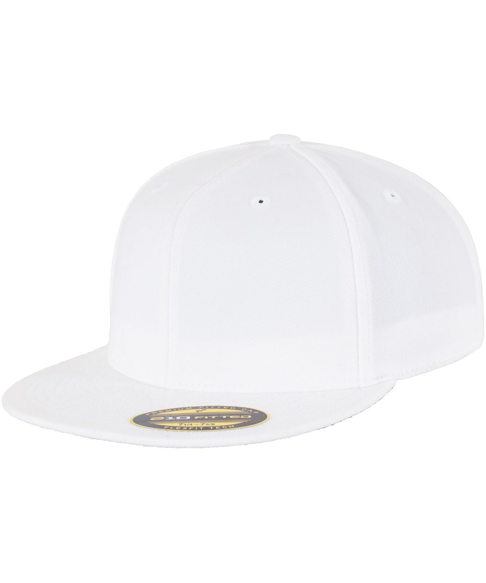 White Premium 210 fitted cap (6210)