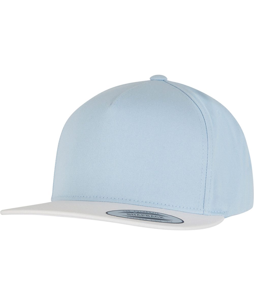 Light Blue/White Classic 5-panel snapback (6007)