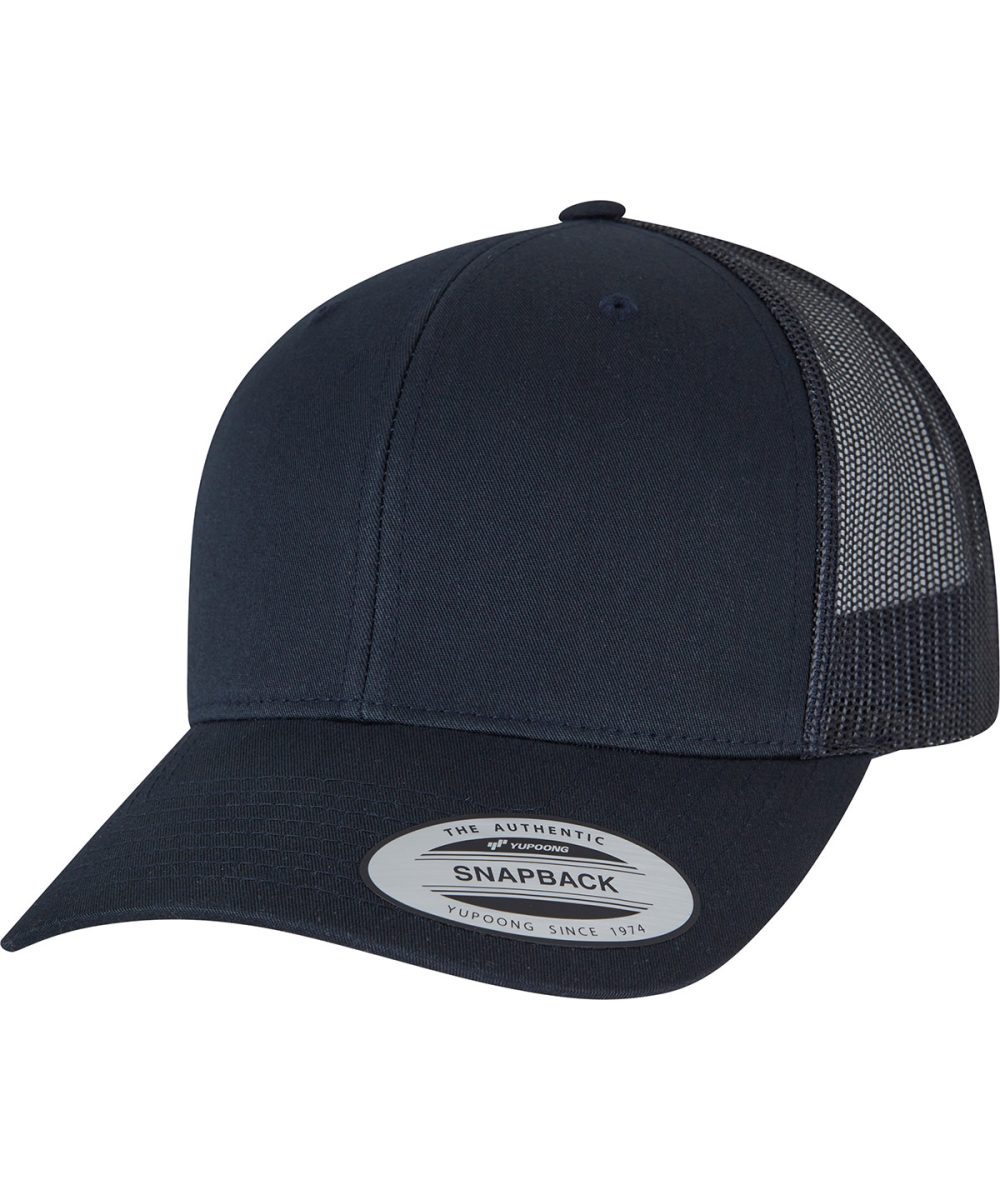 Dark Navy Retro trucker cap (6606)