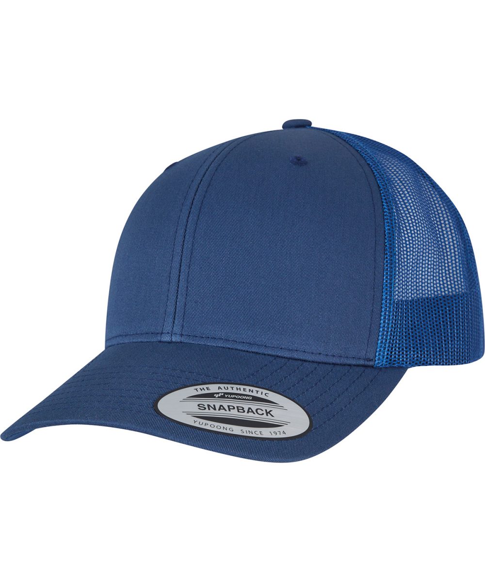 Light Navy Retro trucker cap (6606)